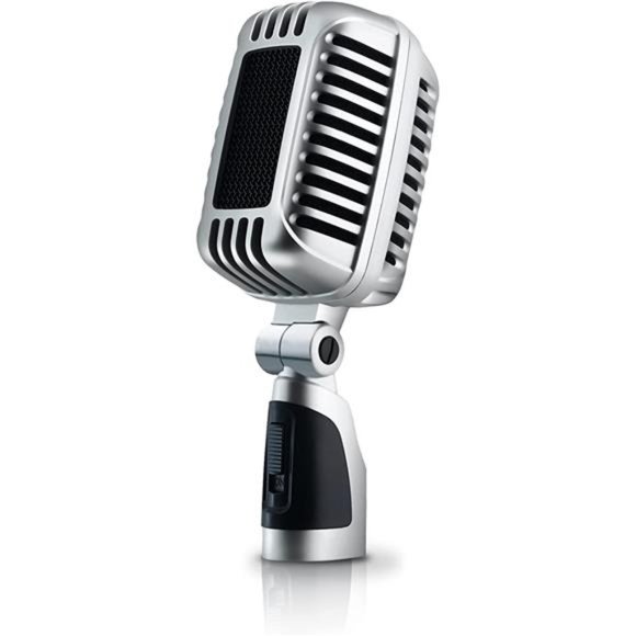 Classic Retro Dynamic Vocal Microphone - Old Vintage Style with Dual Capsules